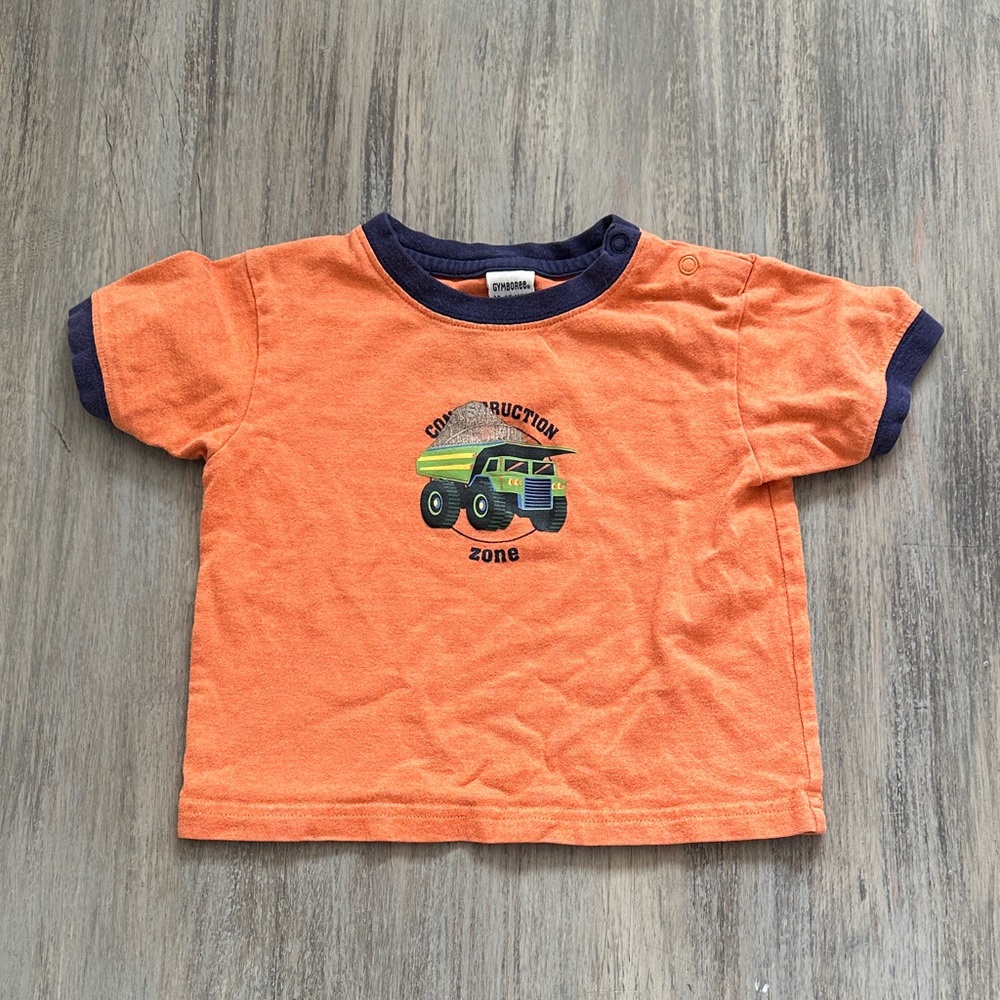 Gymboree Orange Construction Zone Tee
